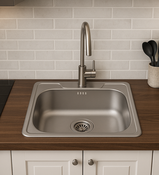 ΝΕΡΟΧΥΤΗΣ ΑΝΟΞΕΙΔΩΤΟΣ DONAU 141DE 46Χ37Χ16CM ΣΑΤΙΝΕ