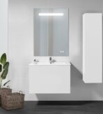 ΚΑΘΡΕΦΤΗΣ ΜΠΑΝΙΟΥ EBIR LINA ΜΕ ΦΩΤΙΣΜΟ LED ΑΦΗΣ & BLUETOOTH 800Χ600ΜΜ