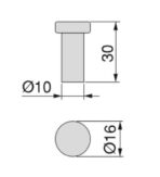 ΚΡΕΜΑΣΤΡΑ EMUCA WELLINGTON Φ-16ΜΜ