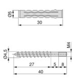 ΚΡΕΜΑΣΤΡΑ EMUCA WELLINGTON Φ-16ΜΜ