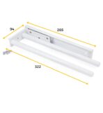 ΠΕΤΣΕΤΟΚΡΕΜΑΣΤΡΑ ΚΟΥΖΙΝΑΣ ΠΤΥΣΣΟΜΕΝΗ 2 ΘΕΣΕΩΝ EMUCA 7054212 310Χ94MM ΛΕΥΚΗ