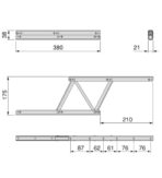 ΜΗΧΑΝΙΣΜΟΣ ΣΕΡΒΙΤΟΡΟΥ-ΑΝΥΨΩΣΗΣ ΤΡΑΠΕΖΙΟΥ ΜΕ ΑΜΟΡΤΙΣΕΡ EMUCA 4014414 ΜΑΥΡΟΣ