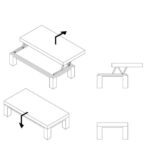 ΜΗΧΑΝΙΣΜΟΣ ΣΕΡΒΙΤΟΡΟΥ-ΑΝΥΨΩΣΗΣ ΤΡΑΠΕΖΙΟΥ ΜΕ ΑΜΟΡΤΙΣΕΡ EMUCA 4014414 ΜΑΥΡΟΣ