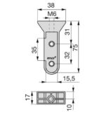 ΣΤΗΡΙΓΜΑ ΠΛΑΙΝΟ- ΟΡΟΦΗΣ ΣΩΛΗΝΑΣ ΝΤΟΥΛΑΠΑΣ ΟΒΑΛ ΓΚΡΙ ΠΛΑΣΤΙΚΟ ΣΕΤ-2ΤΜΧ EMUCA 7101025