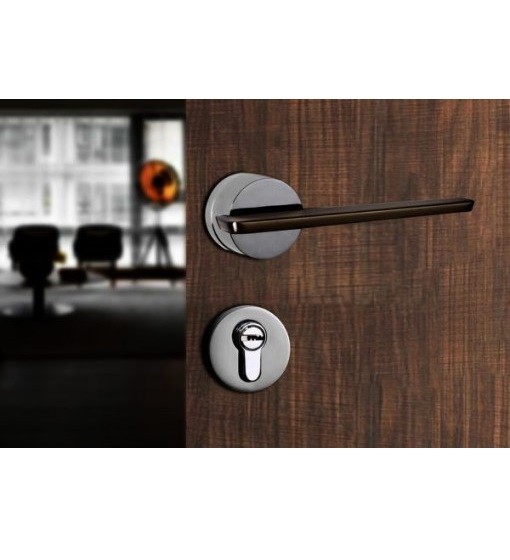 ΠΟΜΟΛΟ ΠΟΡΤΑΣ ΜΕ ΡΟΖΕΤΑ YALIS BJ75229 171X52MM ΧΡΩΜΙΟ ΜΕ ΜΑΥΡΟ ΜΑΤ