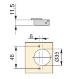ΜΕΝΤΕΣΕΣ EMUCA ΚΟΥΜΠΩΤΟΣ ΓΩΝΙΑΚΟΣ 155ο ΜΕ ΦΡΕΝΟ INOX ΜΕ ΤΑΚΑΚΙ ΔΙΠΛΗ ΡΥΘΜΙΣΗ