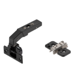 ΜΕΝΤΕΣΕΣ BLUM 79Β955 ΚΟΥΜΠΩΤΟΣ ΜΕ ΦΡΕΝΟ ΚΟΛΩΝΑΚΙ ONYX ΜΑΥΡΟΣ