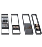 ΜΠΑΧΑΡΟΘΗΚΗ ORGANIZER ΜΕ ΚΛΙΣΗ EMUCA ORDERBOX 3069235 150X470MM ΑΝΘΡΑΚΙ