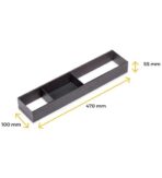 ΔΙΑΧΩΡΙΣΤΙΚΟ ORGANIZER EMUCA ORDERBOX 3069035 100X470MM ΑΝΘΡΑΚΙ