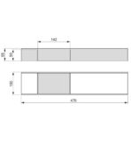 ΔΙΑΧΩΡΙΣΤΙΚΟ ORGANIZER EMUCA ORDERBOX 3069035 100X470MM ΑΝΘΡΑΚΙ