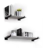 ΓΩΝΙΕΣ ΣΤΗΡΙΞΗΣ ΡΑΦΙΟΥ ΣΕΤ-2 ΤΕΜΑΧΙΩΝ EMUCA ΔΙΑΚΟΣΜΗΤΙΚΕΣ