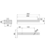 ΓΩΝΙΕΣ ΣΤΗΡΙΞΗΣ ΡΑΦΙΟΥ ΣΕΤ-2 ΤΕΜΑΧΙΩΝ EMUCA ΔΙΑΚΟΣΜΗΤΙΚΕΣ