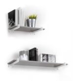 ΓΩΝΙΕΣ ΣΤΗΡΙΞΗΣ ΡΑΦΙΟΥ ΣΕΤ-2 ΤΕΜΑΧΙΩΝ EMUCA ΔΙΑΚΟΣΜΗΤΙΚΕΣ