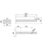 ΓΩΝΙΕΣ ΣΤΗΡΙΞΗΣ ΡΑΦΙΟΥ ΣΕΤ-2 ΤΕΜΑΧΙΩΝ EMUCA ΔΙΑΚΟΣΜΗΤΙΚΕΣ