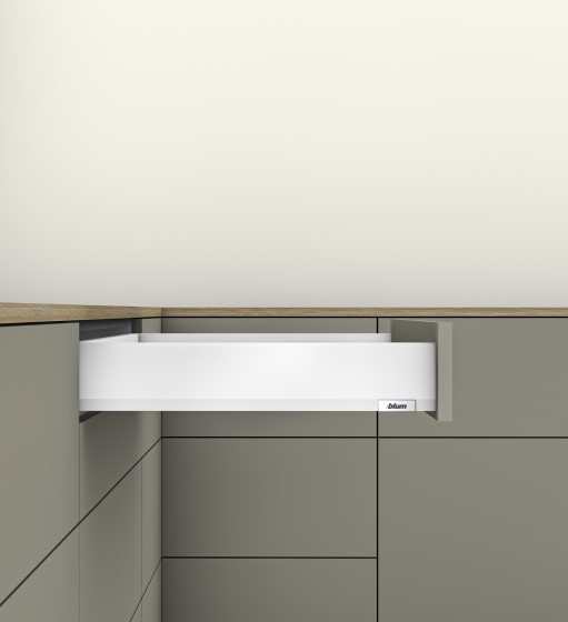 ΣΥΡΤΑΡΙ ΜΕ ΦΡΕΝΟ MERIVOBOX BLUM M 90Χ500ΜΜ ΛΕΥΚΟ 40KG