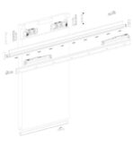 ΜΗΧΑΝΙΣΜΟΣ ΣΥΡΟΜΕΝΗΣ ΕΞΩΤΕΡΙΚΗΣ ΞΥΛΙΝΗΣ ΠΟΡΤΑΣ TERNO SCORREVOLI DIVA FLUID ΜΕ ΦΡΕΝΟ 2000MM 80KG