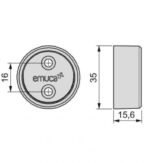 ΣΤΗΡΙΓΜΑ EMUCA 7919843 ΓΙΑ ΣΩΛΗΝΑ ΝΤΟΥΛΑΠΑΣ Φ-28ΜΜ ΜΟΚΑ