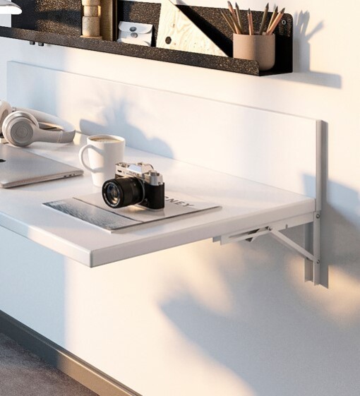 ΓΩΝΙΕΣ ΣΕΤ 2 ΤΕΜΑΧΙΩΝ ΣΠΑΣΤΕΣ ΣΤΗΡΙΞΗΣ ΡΑΦΙΟΥ EMUCA ΛΕΥΚΕΣ