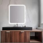 ΚΑΘΡΕΦΤΗΣ ΜΠΑΝΙΟΥ EBIR ORGANIC ΜΕ ΦΩΤΙΣΜΟ LED ΑΦΗΣ 700Χ600ΜΜ