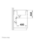 ΝΕΡΟΧΥΤΗΣ ΕΝΘΕΤΟΣ BLANCO ETAGON 8 ΑΠΟ ΓΡΑΝΙΤΗ 78X51CM