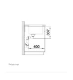 ΝΕΡΟΧΥΤΗΣ ΥΠΟΚΑΘΗΜΕΝΟΣ BLANCO SUBLINE-800-U ΑΠΟ ΓΡΑΝΙΤΗ 83X46CM