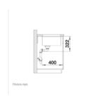 ΝΕΡΟΧΥΤΗΣ ΥΠΟΚΑΘΗΜΕΝΟΣ BLANCO SUBLINE-700-U LEVEL ΑΠΟ ΓΡΑΝΙΤΗ 73X46CM