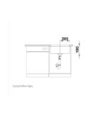 ΝΕΡΟΧΥΤΗΣ ΥΠΟΚΑΘΗΜΕΝΟΣ BLANCO SUBLINE-500-U ΑΠΟ ΓΡΑΝΙΤΗ 53X46CM