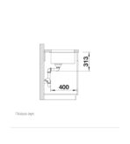 ΝΕΡΟΧΥΤΗΣ ΥΠΟΚΑΘΗΜΕΝΟΣ BLANCO SUBLINE-400-U ΑΠΟ ΓΡΑΝΙΤΗ 43X46CM