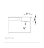 ΝΕΡΟΧΥΤΗΣ ΥΠΟΚΑΘΗΜΕΝΟΣ BLANCO SUBLINE-400-U ΑΠΟ ΓΡΑΝΙΤΗ 43X46CM