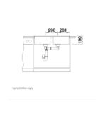 ΝΕΡΟΧΥΤΗΣ ΕΝΘΕΤΟΣ BLANCO ZIA 9 ΑΠΟ ΓΡΑΝΙΤΗ 86X50CM