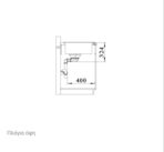 ΝΕΡΟΧΥΤΗΣ ΕΝΘΕΤΟΣ BLANCO LEGRA 8 ΑΠΟ ΓΡΑΝΙΤΗ 78X50CM