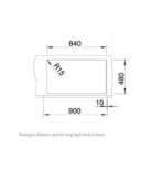 ΝΕΡΟΧΥΤΗΣ ΕΝΘΕΤΟΣ BLANCO METRA XL 6 S ΑΠΟ ΓΡΑΝΙΤΗ 100X50CM