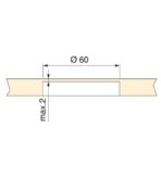 ΑΣΥΡΜΑΤΟΣ ΦΟΡΤΙΣΤΗΣ ΚΡΥΦΟΣ ΧΩΝΕΥΤΟΣ EMUCA AIRTOP 5049317 Φ-60ΜΜ