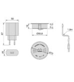 ΑΣΥΡΜΑΤΟΣ ΦΟΡΤΙΣΤΗΣ ΚΡΥΦΟΣ ΧΩΝΕΥΤΟΣ EMUCA AIRTOP 5049317 Φ-60ΜΜ