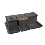 ΔΟΧΕΙΑ ΑΠΟΡΡΙΜΑΤΩΝ ΣΕΤ ELLETIPI 36lt ΠΛΑΣΤΙΚΟ ΑΝΘΡΑΚΙ ΓΙΑ ΕΡΜΑΡΙΟ 800ΜΜ