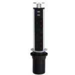 ΠΡΙΖΑ ΠΑΓΚΟΥ EMUCA 5009625 ΠΤΥΣΣΟΜΕΝΗ Φ-80ΜΜ 3 ΣΟΥΚΟ & 2 USB ΙΝΟΧ