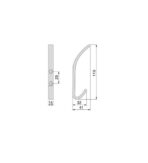 ΚΡΕΜΑΣΤΡΑ 2 ΘΕΣΕΩΝ EMUCA NELSON 20Χ119ΜΜ ΜΕΤΑΛΛΙΚΗ