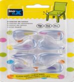 ΕΥΚΑΜΠΤΗ ΓΩΝΙΑ ΣΕΤ-8ΤΜΧ ΠΡΟΦΥΛΑΞΗΣ ΕΠΙΠΛΩΝ PVC INOFIX 5001 20Χ34Χ25MM ΔΙΑΦΑΝΕΣ