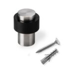 ΣΤΟΠ ΠΟΡΤΑΣ ΔΑΠΕΔΟΥ ΜΕ ΛΑΣΤΙΧΟ ΑΠΟ ΑΝΟΞΕΙΔΩΤΟ ΑΤΣΑΛΙ INOFIX 3162 40x35x35MM ΜΕ ΒΙΔΕΣ