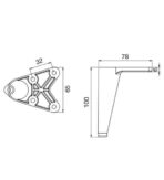 ΠΟΔΙ ΕΠΙΠΛΩΝ ΚΩΝΙΚΟ MAFOS ART.220 ΧΡΥΣΟ ΜΑΤ