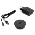 ΑΣΥΡΜΑΤΟΣ ΦΟΡΤΙΣΤΗΣ ΜΕ ΘΥΡΑ USB ΧΩΝΕΥΤΟΣ ΓΙΑ ΕΠΙΠΛΑ EMUCA AIRTOP 5049217 Φ-60ΜΜ ΜΑΥΡΟΣ