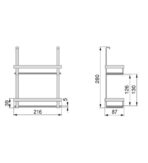 ΜΠΑΧΑΡΟΘΗΚΗ ΓΙΑ ΣΩΛΗΝΑ ΚΡΕΜΑΣΜΑΤΟΣ ΠΛΑΚΕ EMUCA 8964735 ΑΝΘΡΑΚΙ