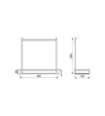 ΡΑΦΑΚΙ ΣΧΑΡΑ ΣΚΕΥΩΝ ΓΙΑ ΣΩΛΗΝΑ ΚΡΕΜΑΣΜΑΤΟΣ ΠΛΑΚΕ EMUCA 8964635 ΑΝΘΡΑΚΙ