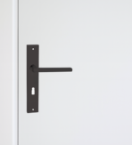 ΠΟΜΟΛΟ ΠΟΡΤΑΣ ΜΕ ΠΛΑΚΑ FINETTO ART.080056 121,5X51MM MAYΡΟ ΜΑΤ - Image 2