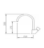ΜΠΑΤΑΡΙΑ ΚΟΥΖΙΝΑΣ MACART DOMO 160 ΧΡΩΜΙΟ
