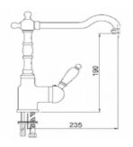 ΜΠΑΤΑΡΙΑ ΚΟΥΖΙΝΑΣ MACART ANTIQUE ΜΠΡΟΝΖΕ