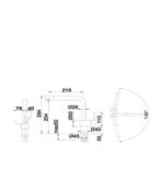 ΜΠΑΤΑΡΙΑ ΚΟΥΖΙΝΑΣ BLANCO LINUS-S VARIO ΧΡΩΜΙΟ