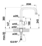 ΜΠΑΤΑΡΙΑ ΚΟΥΖΙΝΑΣ BLANCO LIVIA-S