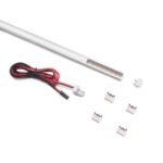 ΚΑΝΑΛΙ ΧΩΝΕΥΤΟ ΑΛΟΥΜΙΝΙΟΥ ΜΕ ΕΝΣΟΜΑΤΩΜΕΝΗ ΤΑΙΝΙΑ LED 4000Κ EMUCA PYXIS 10Χ10Χ2900ΜΜ