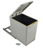 ΣΥΡΟΜΕΝΟ ΔΟΧΕΙΟ ΑΠΟΡΡΙΜΑΤΩΝ EMUCA 16lt ΠΛΑΣΤΙΚΟ ΓΚΡΙ